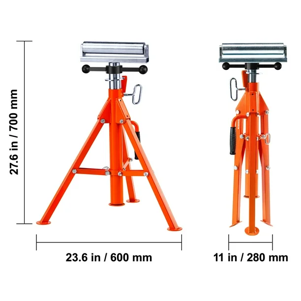 What Safety Measures Are Incorporated into the VEVOR Roller Stand Design?